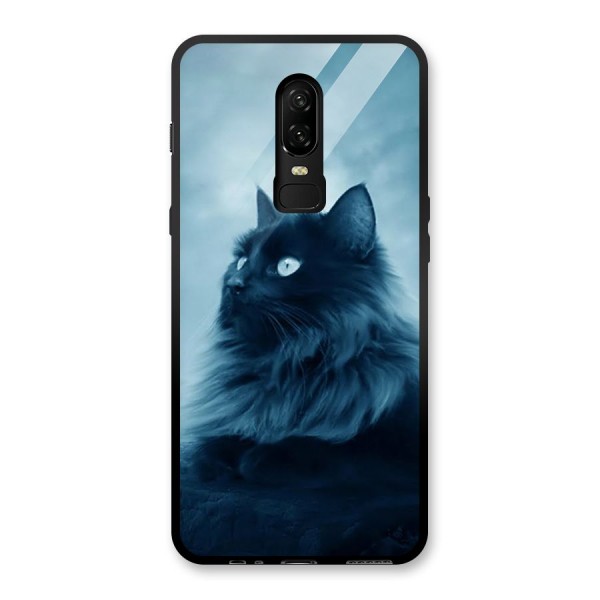 Wild Forest Cat Glass Back Case for OnePlus 6