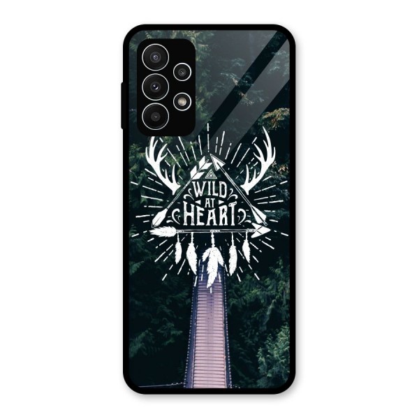 Wild Heart Glass Back Case for Galaxy A23