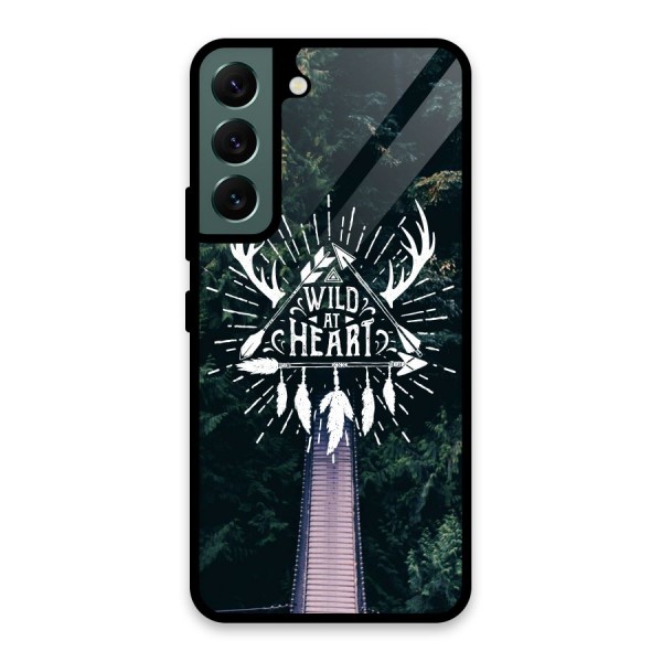 Wild Heart Glass Back Case for Galaxy S22 5G