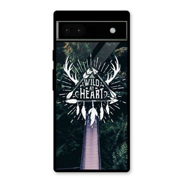 Wild Heart Glass Back Case for Google Pixel 6a