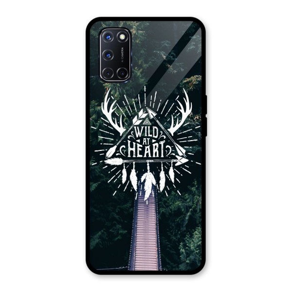 Wild Heart Glass Back Case for Oppo A52