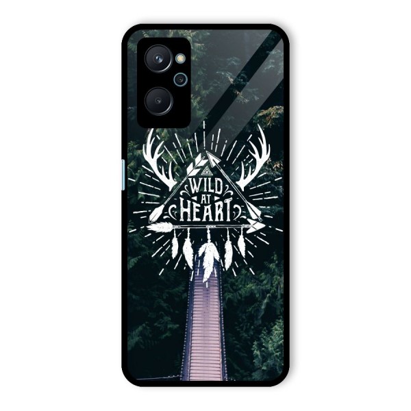 Wild Heart Glass Back Case for Realme 9i