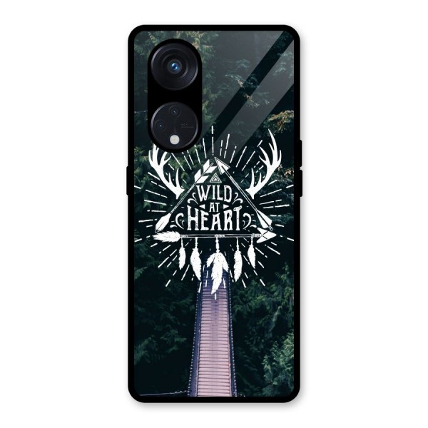 Wild Heart Glass Back Case for Reno8 T 5G