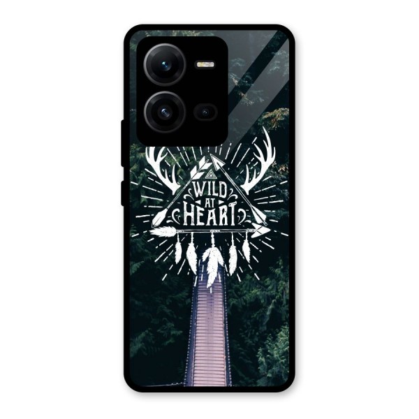 Wild Heart Glass Back Case for Vivo V25