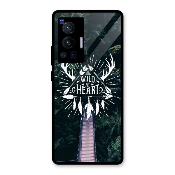 Wild Heart Glass Back Case for Vivo X70 Pro