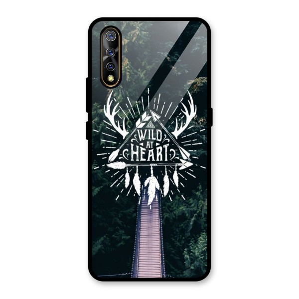 Wild Heart Glass Back Case for Vivo Z1x