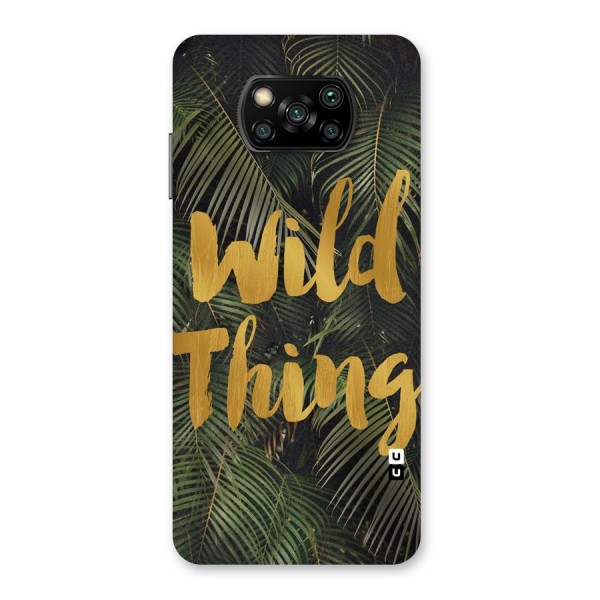 Wild Leaf Thing Back Case for Poco X3