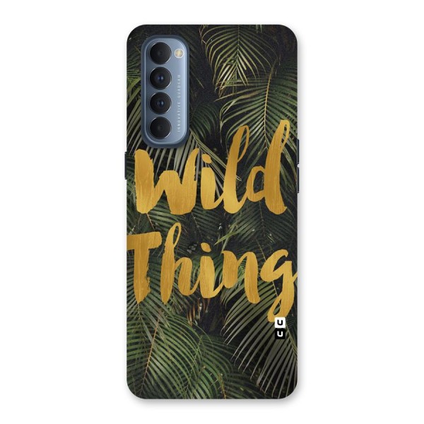 Wild Leaf Thing Back Case for Reno4 Pro