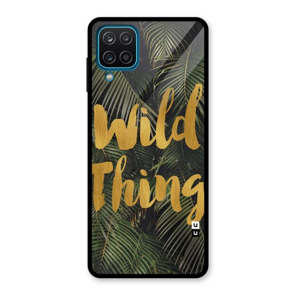 Wild Leaf Thing Glass Back Case for Galaxy A12