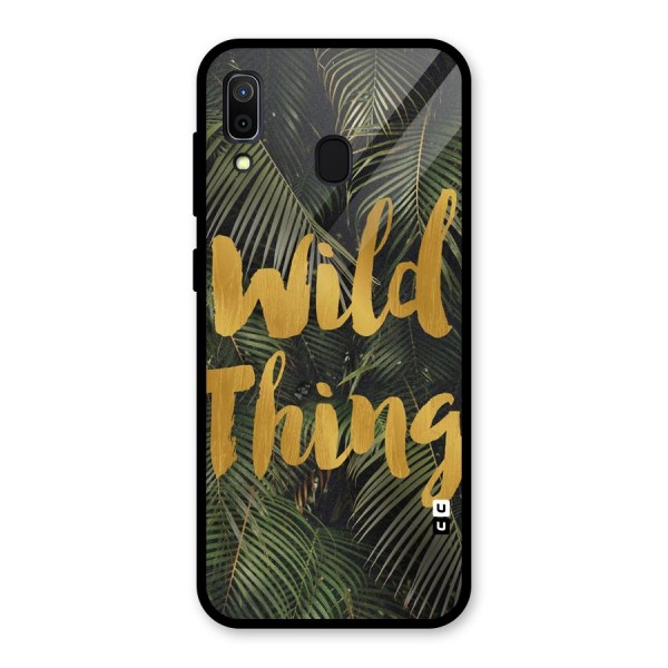 Wild Leaf Thing Glass Back Case for Galaxy A30