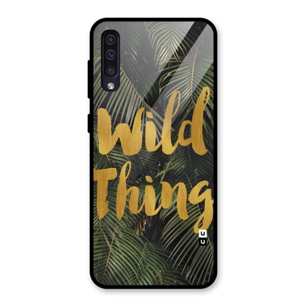 Wild Leaf Thing Glass Back Case for Galaxy A50s