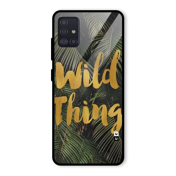 Wild Leaf Thing Glass Back Case for Galaxy A51