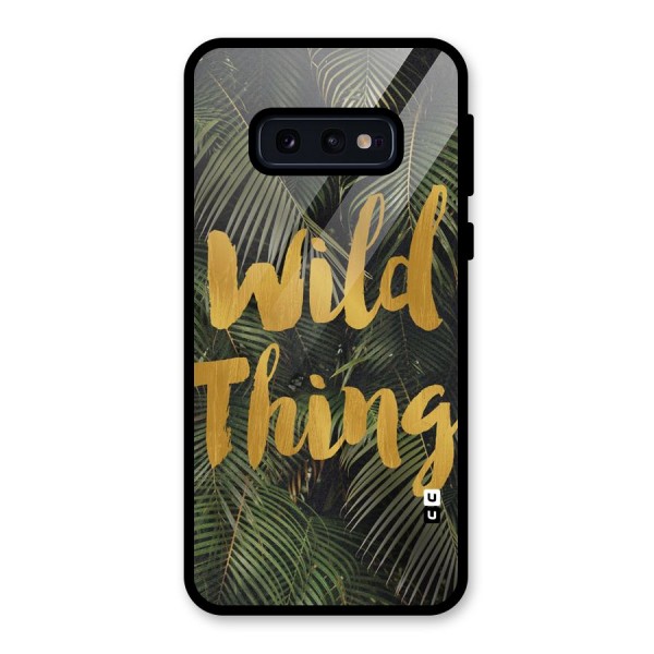 Wild Leaf Thing Glass Back Case for Galaxy S10e