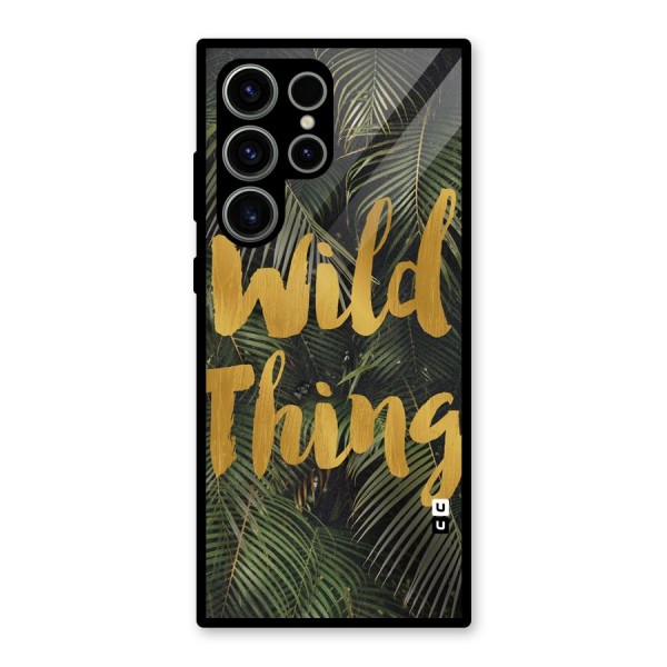 Wild Leaf Thing Glass Back Case for Galaxy S23 Ultra