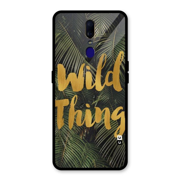 Wild Leaf Thing Glass Back Case for Oppo F11