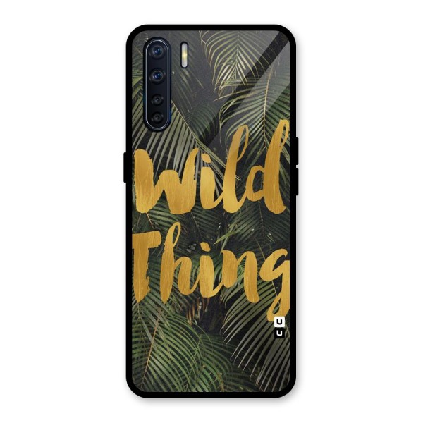 Wild Leaf Thing Glass Back Case for Oppo F15