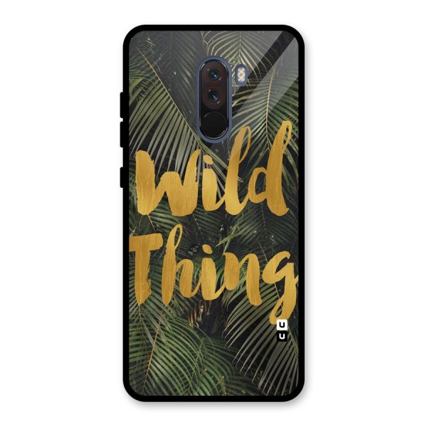 Wild Leaf Thing Glass Back Case for Poco F1