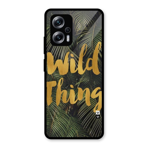 Wild Leaf Thing Glass Back Case for Redmi K50i