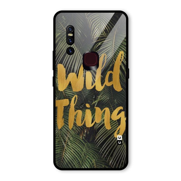 Wild Leaf Thing Glass Back Case for Vivo V15