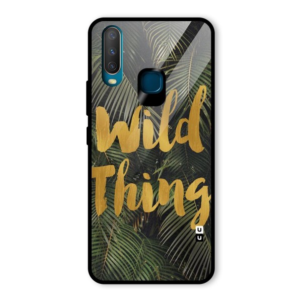 Wild Leaf Thing Glass Back Case for Vivo Y12