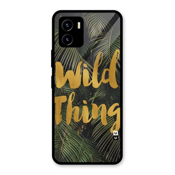 Wild Leaf Thing Glass Back Case for Vivo Y15s