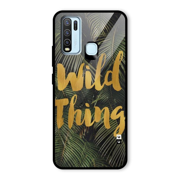 Wild Leaf Thing Glass Back Case for Vivo Y30