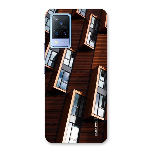 Window Abstract Back Case for Vivo V21 5G