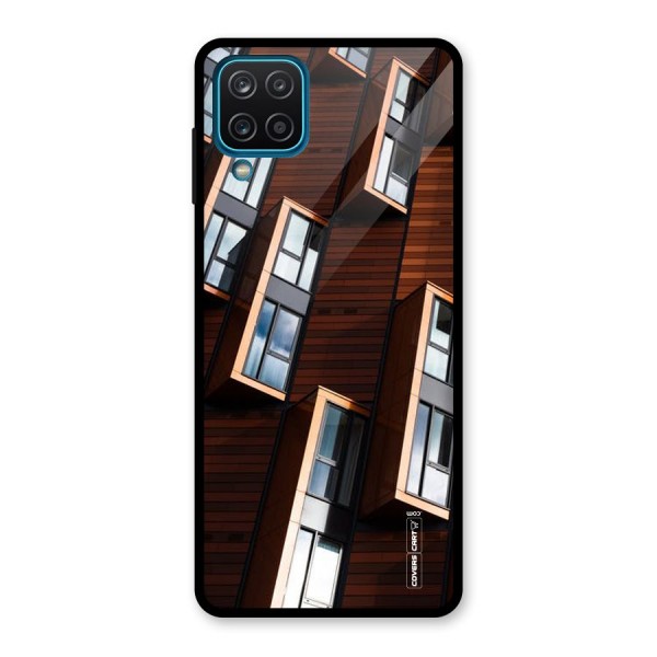 Window Abstract Glass Back Case for Galaxy A12