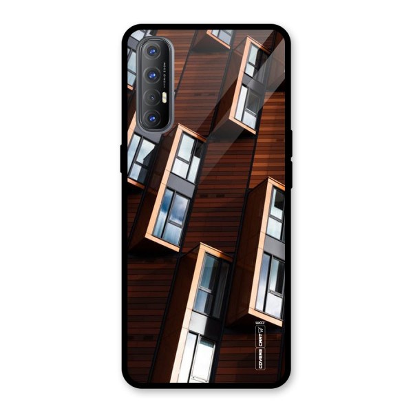 Window Abstract Glass Back Case for Oppo Reno3 Pro