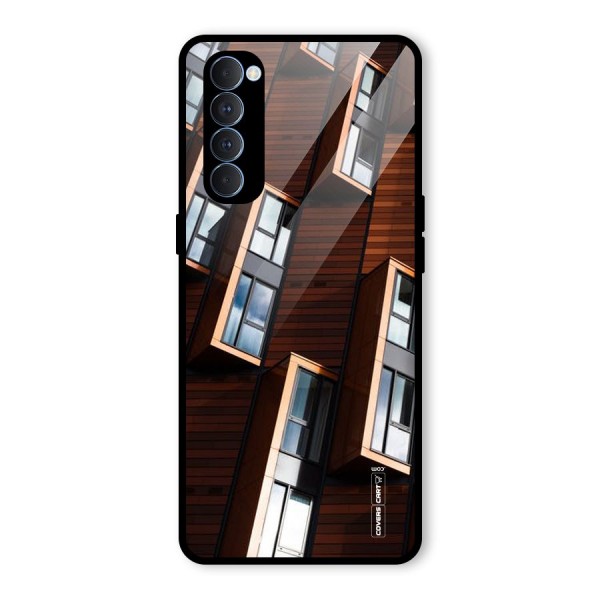 Window Abstract Glass Back Case for Oppo Reno4 Pro