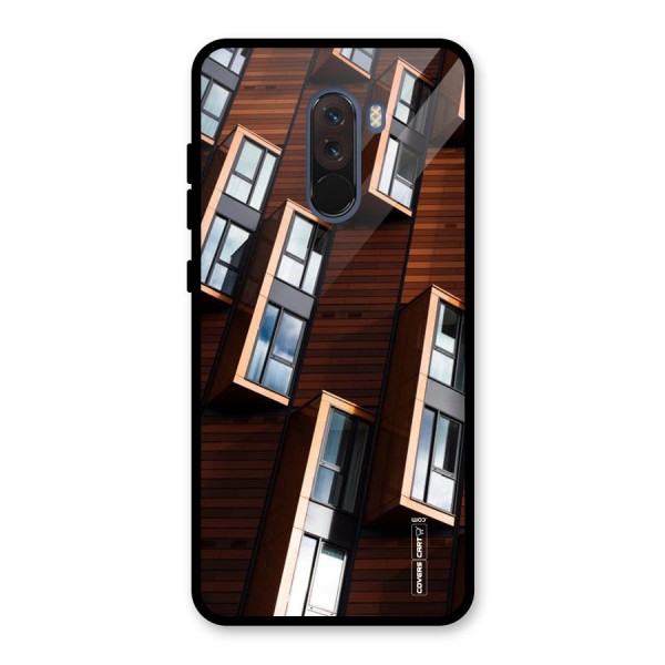 Window Abstract Glass Back Case for Poco F1