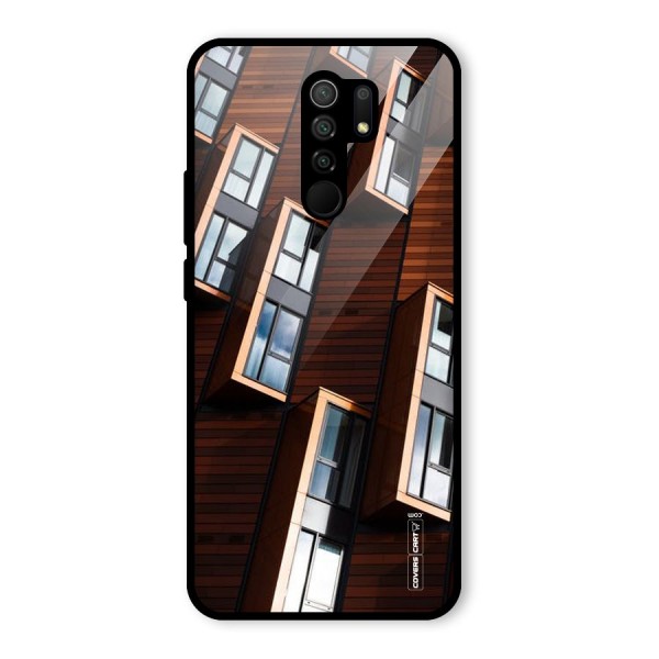 Window Abstract Glass Back Case for Redmi 9 Prime