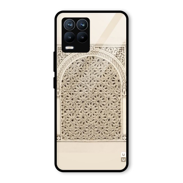 Window Ornaments Glass Back Case for Realme 8 Pro