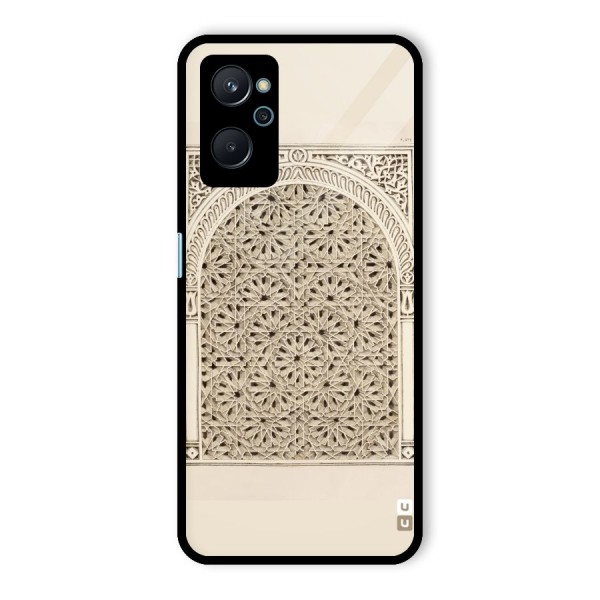 Window Ornaments Glass Back Case for Realme 9i