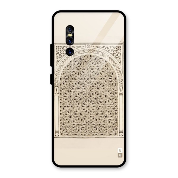 Window Ornaments Glass Back Case for Vivo V15 Pro