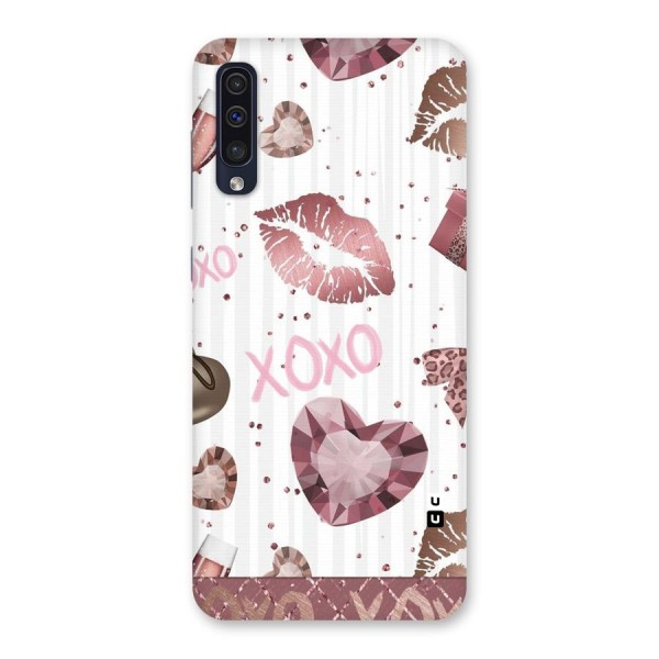 Wine Lip xoxo Back Case for Galaxy A50