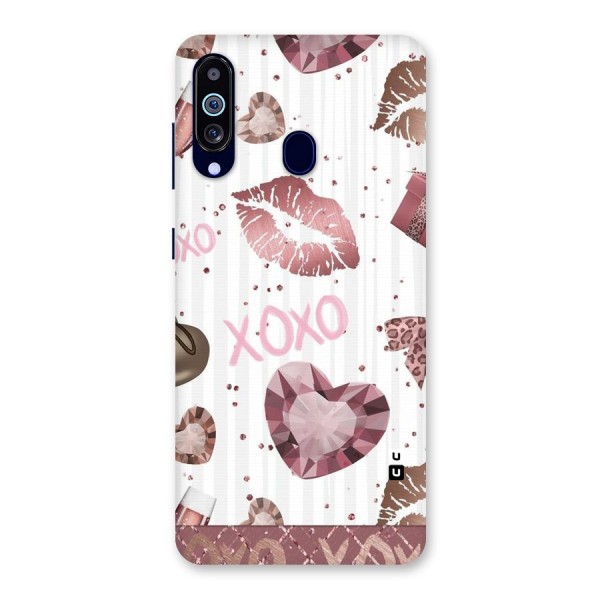 Wine Lip xoxo Back Case for Galaxy A60