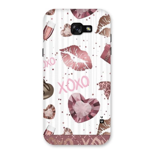 Wine Lip xoxo Back Case for Galaxy A7 (2017)