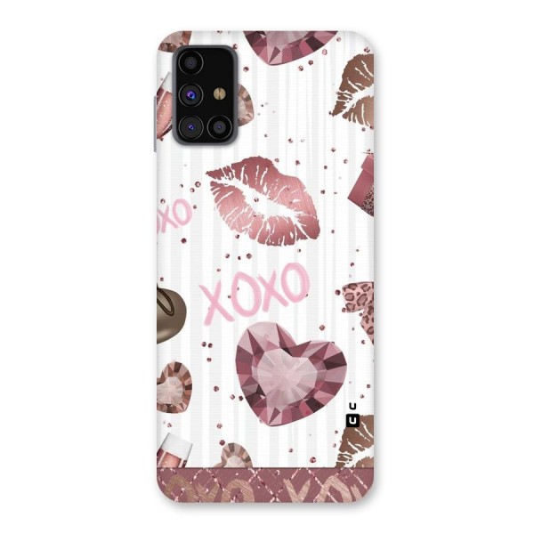 Wine Lip xoxo Back Case for Galaxy M31s