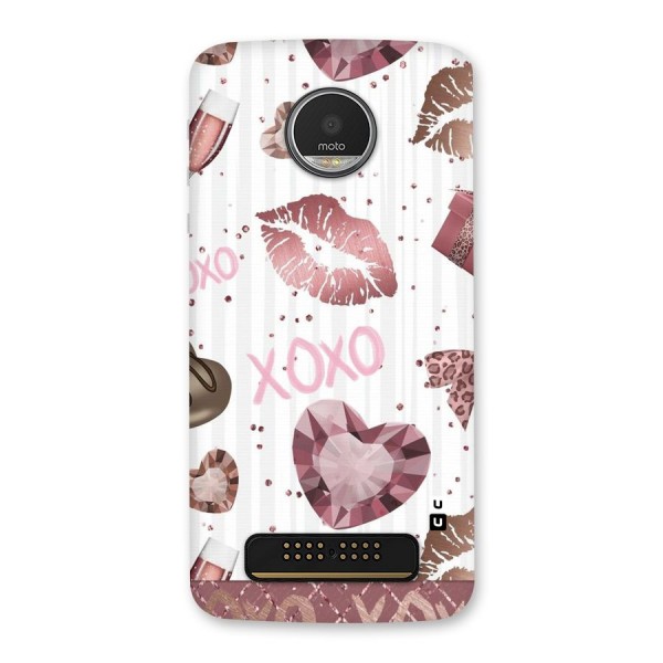 Wine Lip xoxo Back Case for Moto Z Play