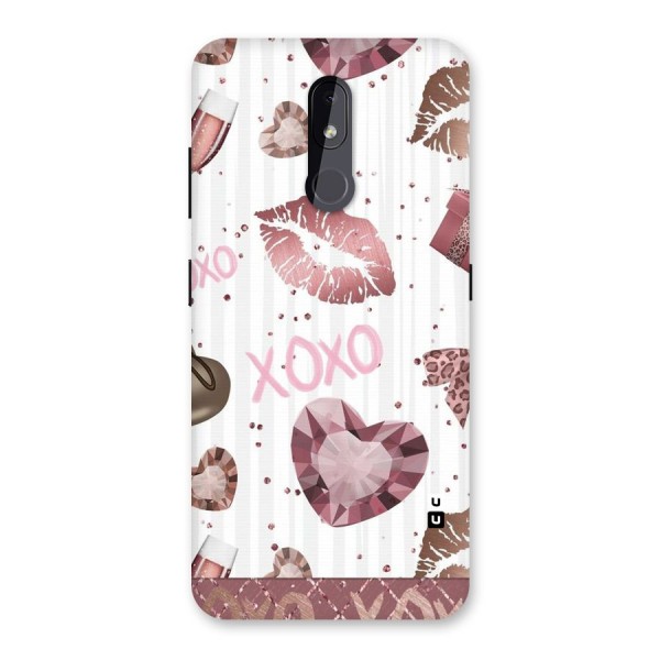 Wine Lip xoxo Back Case for Nokia 3.2