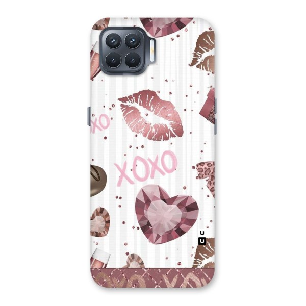 Wine Lip xoxo Back Case for Oppo F17 Pro