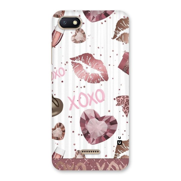 Wine Lip xoxo Back Case for Redmi 6A