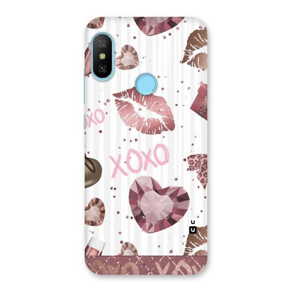 Wine Lip xoxo Back Case for Redmi 6 Pro