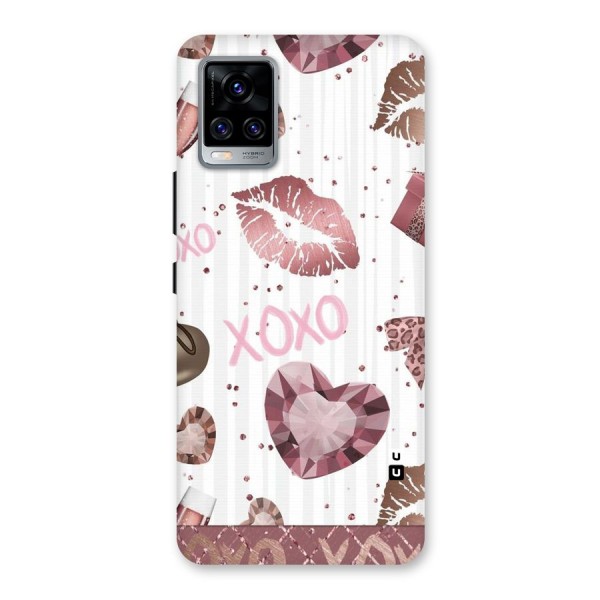 Wine Lip xoxo Back Case for Vivo V20 Pro