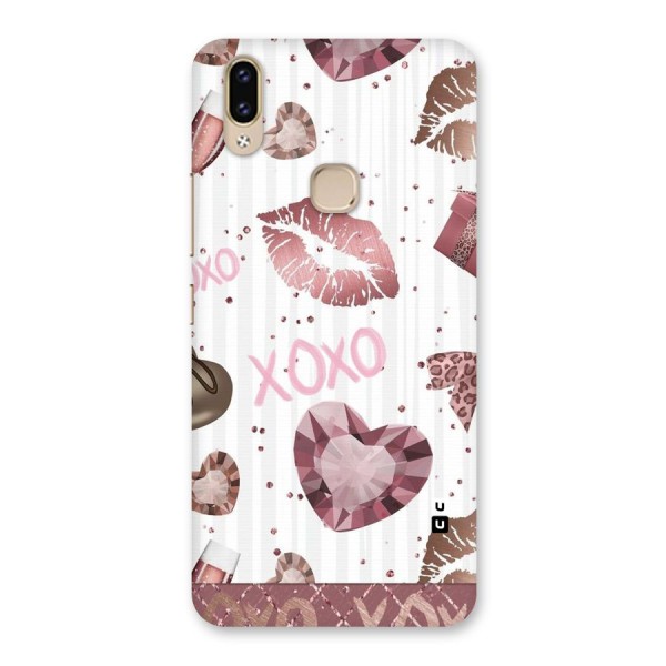 Wine Lip xoxo Back Case for Vivo V9