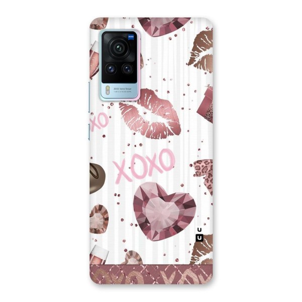 Wine Lip xoxo Back Case for Vivo X60 Pro