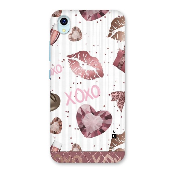 Wine Lip xoxo Back Case for Vivo Y1s