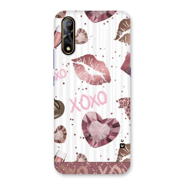 Wine Lip xoxo Back Case for Vivo Z1x