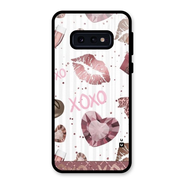 Wine Lip xoxo Glass Back Case for Galaxy S10e